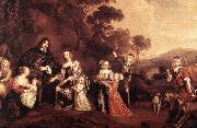 MIJTENS, Jan The Family of Willem Van Der Does s USA oil painting reproduction